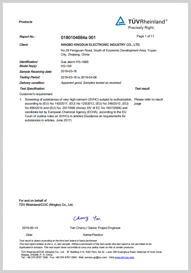 certifications