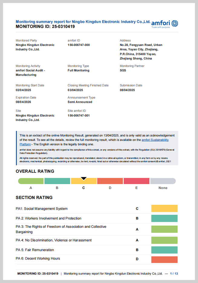 certifications